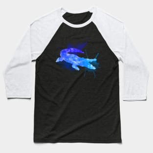 Crocodile Watercolor Lagoon Baseball T-Shirt